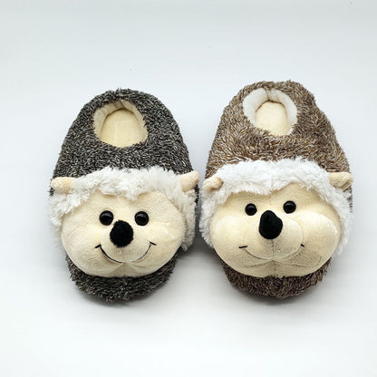 Indoor Slippers Special dog offer custom a warm winter hedgeh lovers home slippers thick hard bottom shoes on floor lovers shoes