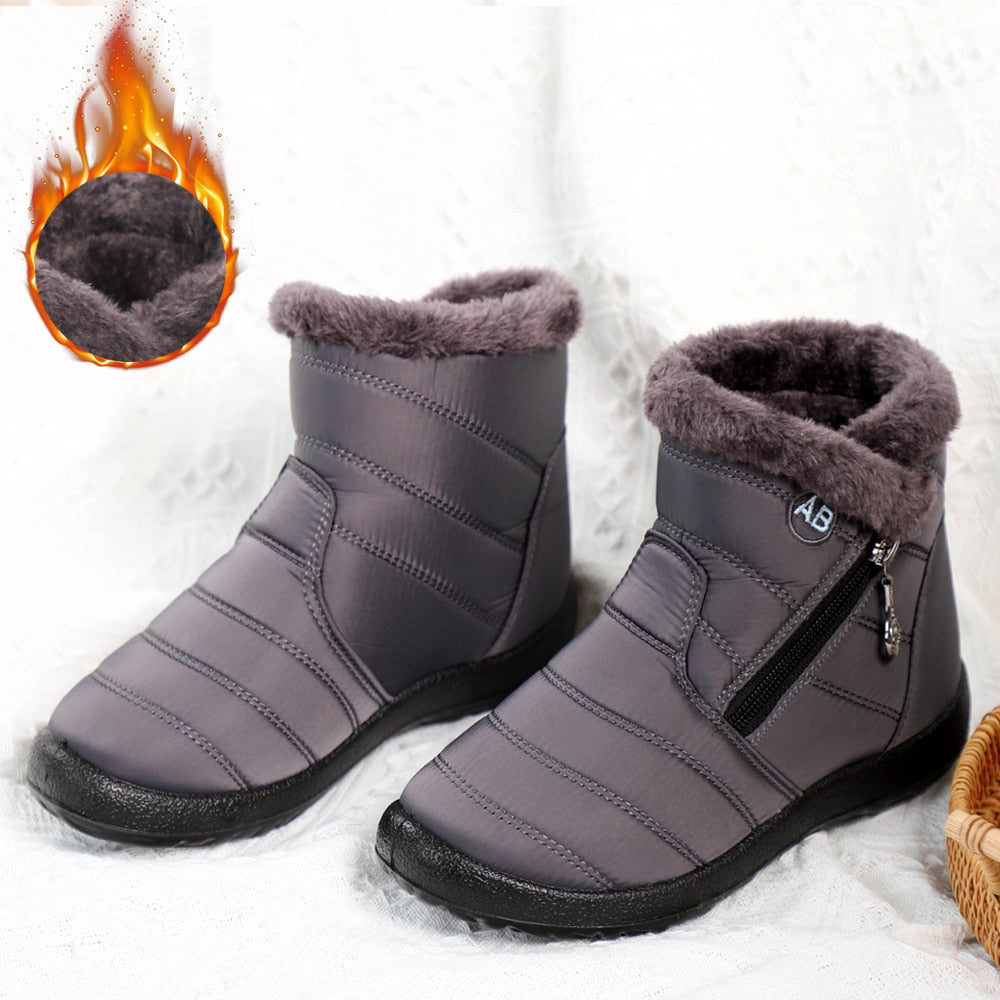 Women Boots Waterproof Snow Boots Female Plush Winter Boots Women Warm Ankle boots Winter Shoes Women casual shoes Plus Size