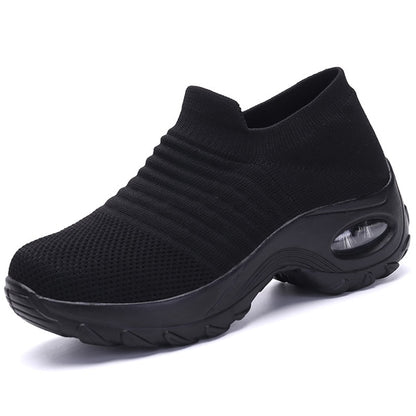 2022 Spring Women Breathable Shoes Woman Flat Slip on Platform Tenis for Women Mesh Sock Sneakers Shoes zapatillas aire mujer