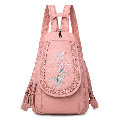 High Quality Soft PU Leather Backpack Women Small Chest Bags Fashion School Bag Casual Shoulder Bags for Women 2021 New Mochila