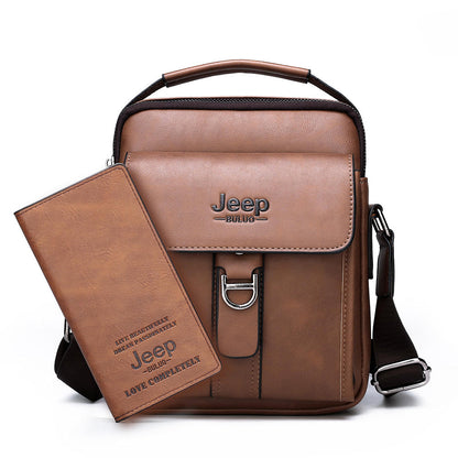 JEEPBULUO Brand New High Quality Leather Crossbody Bags For Men Shoulder Messenger Bag Business Casual Fashion Tote Bags