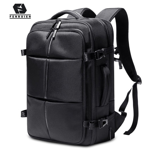 Fenruien New Multifunction Men Backpack 15.6 Inch Laptop Bag Business Expansion Backpacking Waterproof Outdoor Travel Backpacks