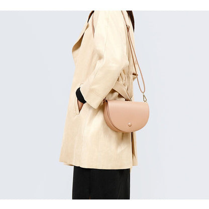 Brand Designer Crossbody Bags for Women Half Round Messenger Bag Soft Leather Luxury Women Bags Female Shoulder Bag High Quality
