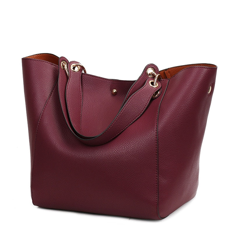 Luxury Leather Shoulder Bags for women 2021 Big Capacity Top-handle Totes Crossbody women Bag Large Purses and Handbags bolsa