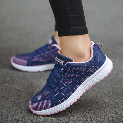 Women Casual Shoes Fashion Breathable Mesh Walking Vulcanized Shoes Woman White Sneakers Women Tenis Feminino Gym Shoes Sport