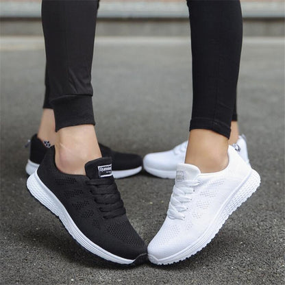 Women Casual Shoes Fashion Breathable Mesh Walking Vulcanized Shoes Woman White Sneakers Women Tenis Feminino Gym Shoes Sport