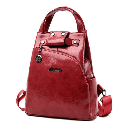 Fashion Women Backpack Shoulder Bag High Quality Pu Leather Women Backpack Large Capacity Anti Theft Backpacks Travel Bags