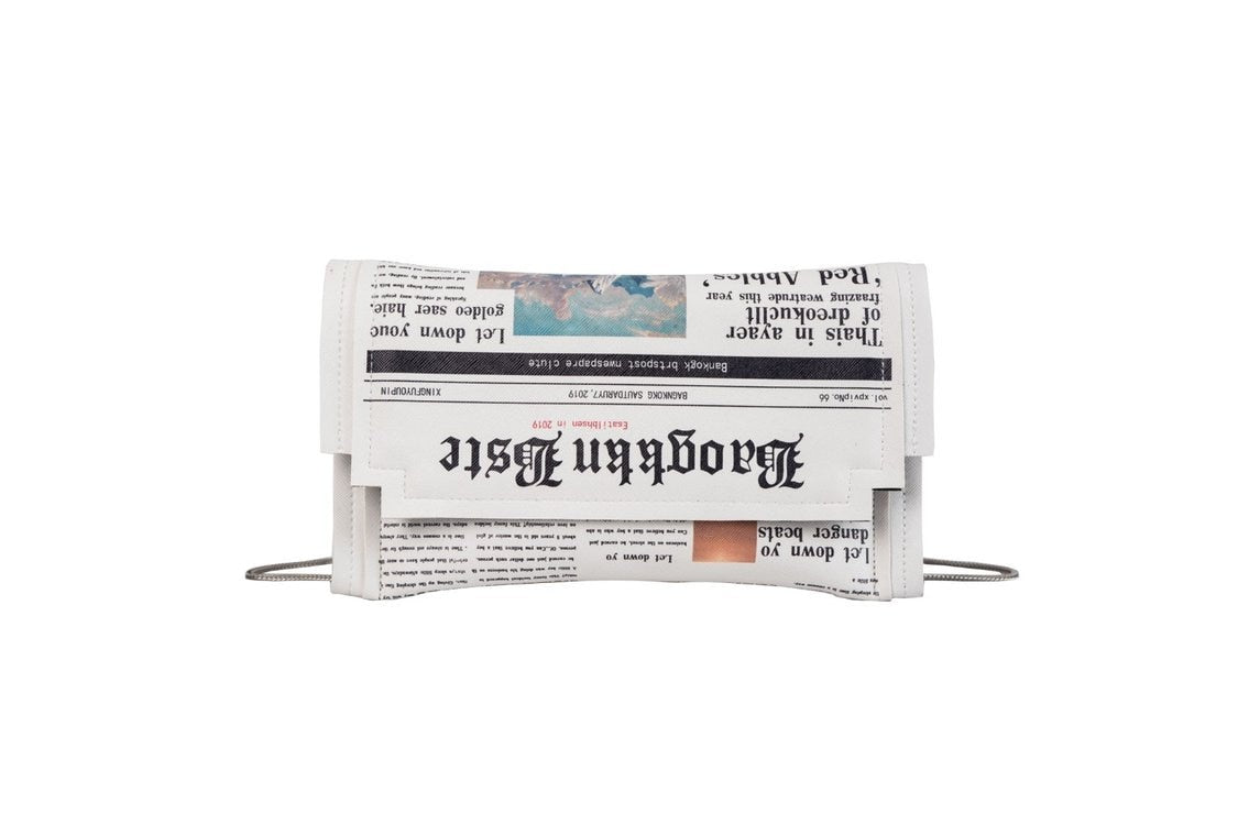 Newspapers modeling day clutch bags letter envelope bag casual shoulder bag purse evening bags with clothing wallet