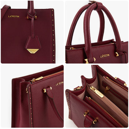 LA FESTIN 2022 New Women Leather Tote Bags Luxury Multifunctional Versatile Ladies Fashion Shoulder Crossbody Designer Handbag