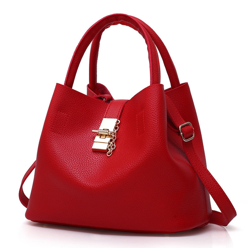 SGARR black red women bags bucket bag crossbody single shoulder female handbag designers luxury messenger bag women mother bags