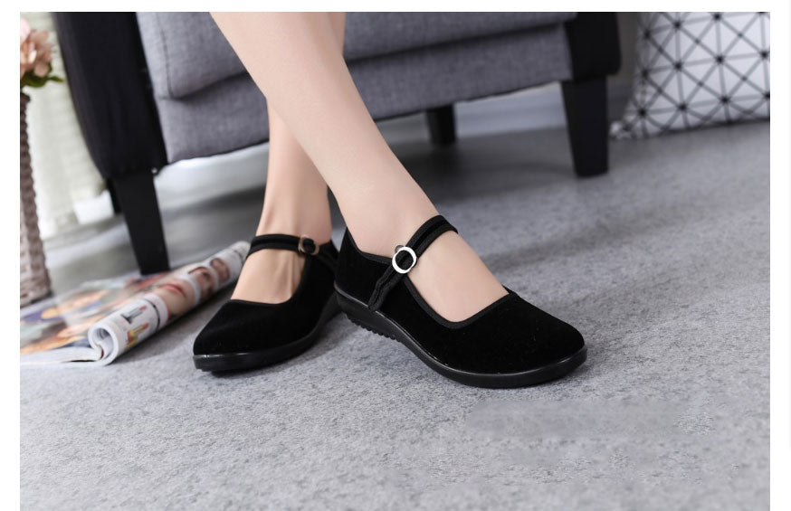 Spring Ladies Black Flats Ballerinas Mary Janes Casual Women Flat Platform Shoes Comfortable Female Shoes Slip On Shoes Woman