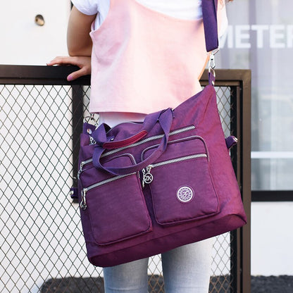 Women Top-handle Shoulder Bag Luxury Handbags Designer Nylon Messenger Bags Beach Casual Tote Female Purse Crossbody Bags