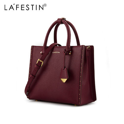 LA FESTIN 2022 New Women Leather Tote Bags Luxury Multifunctional Versatile Ladies Fashion Shoulder Crossbody Designer Handbag