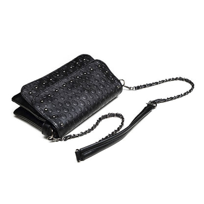 JIEROTYX England Style Skull Women Crossbody Bag Small  Shoulder Bag Chain Luxury Clutch Women Bags Designer Drop