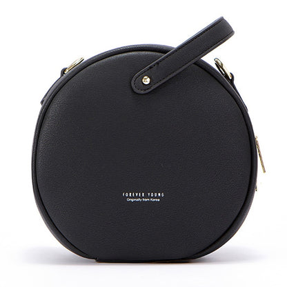 HOT Circular Design Fashion Women Shoulder Bag Leather Women&#39;s Crossbody Messenger Bags Ladies Purse Female Round Bolsa Handbag