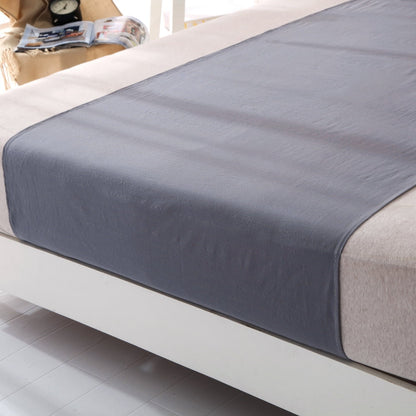 Sleep better Cotton grey Silver Half bed Sheet  Antimicrobial Fabric Conductive Grounding earthing sleep