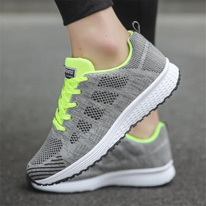 Women Casual Shoes Fashion Breathable Mesh Walking Vulcanized Shoes Woman White Sneakers Women Tenis Feminino Gym Shoes Sport