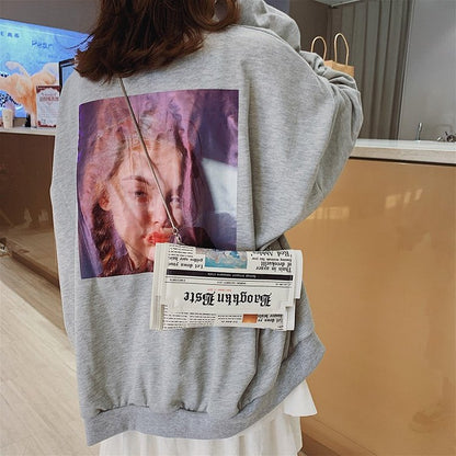 Newspapers modeling day clutch bags letter envelope bag casual shoulder bag purse evening bags with clothing wallet