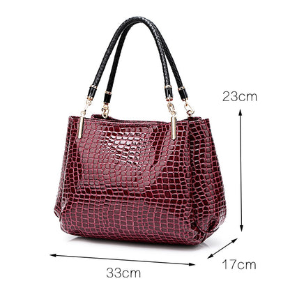 Fashion Alligator Casual Tote Shoulder bags Top-handle Bags Crocodile Pattern Luxury Designer Large Capacity Shopping Tote Bags