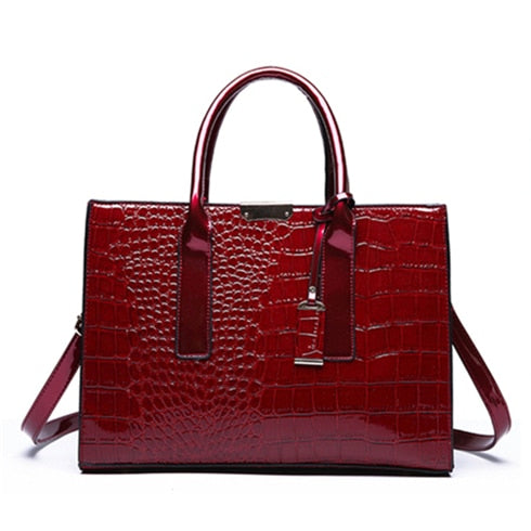 Luxury Womens Bags Designer Crocodile Pattern Shoulder Bag PU Leather Brand Woman Crossbody Casual Handbag  Women Tote Bags Sac