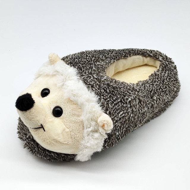 Indoor Slippers Special dog offer custom a warm winter hedgeh lovers home slippers thick hard bottom shoes on floor lovers shoes