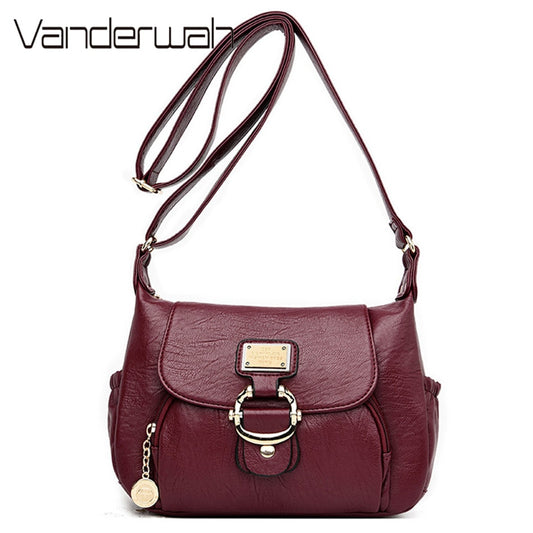 Ladies Luxury Brand Handbags Sac A Main Crossbody Bags for Women 2021 Leather Shoulder Bags Female Messenger Bag Soft Flap Bag