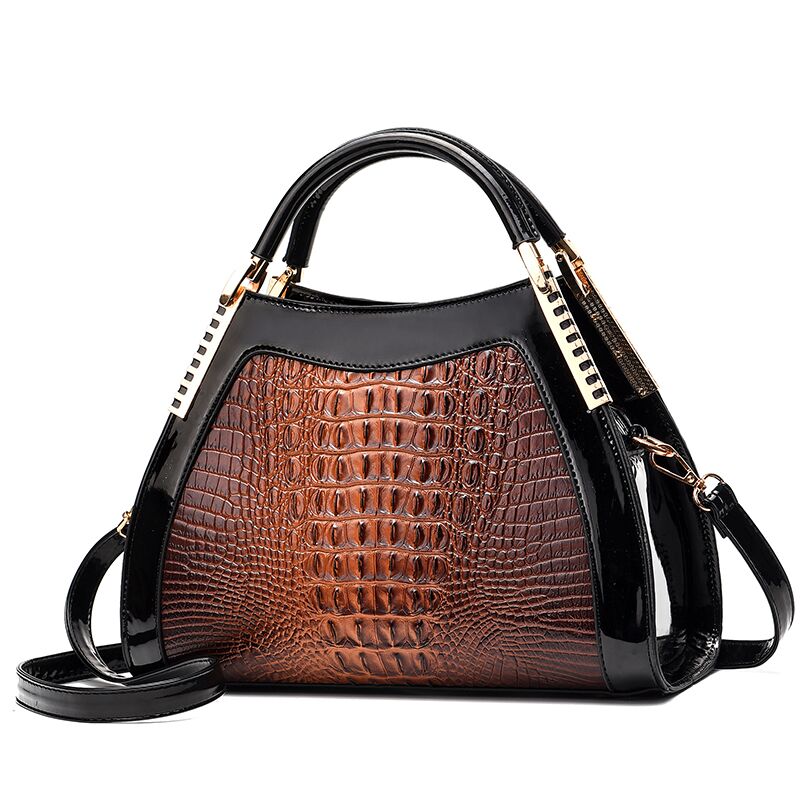 Gykaeo New Luxury Handbags Women Bags Designer Fashion Crocodile Pattern Shoulder Bag Ladies Party Messenger Bags Bolsa Feminina