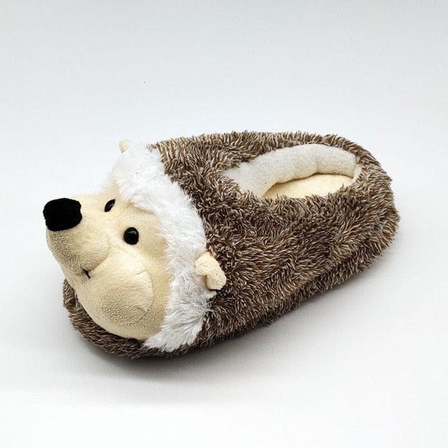 Indoor Slippers Special dog offer custom a warm winter hedgeh lovers home slippers thick hard bottom shoes on floor lovers shoes