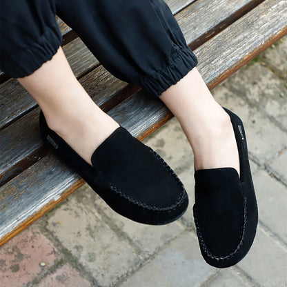 Women&#39;s moccasins shoes ladies loafers casual comfortable women sewing suede flat shoes women soft soles lightweight new style