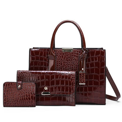 Luxury Womens Bags Designer Crocodile Pattern Shoulder Bag PU Leather Brand Woman Crossbody Casual Handbag  Women Tote Bags Sac