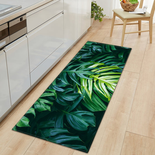 Kitchen Doormat 3D Green Grass Bamboo Print Floor Mat Hallway Living Room Balcony Bath Mat Non Slip Area Rugs Bathroom  Carpet
