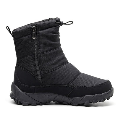 Snow boots Men Hiking Shoes waterproof winter boots With Fur winter shoes Non-slip Outdoor men boots  platform thick plush warm