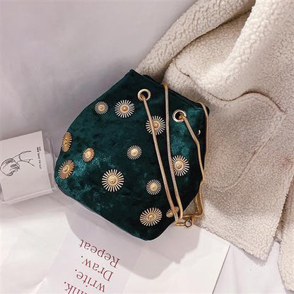 Luxury Handbags Women Bags Designer Chain Small Crossbody Bucket Bags For Women Shoulder Bags Velvet Messenger Bag free shipping