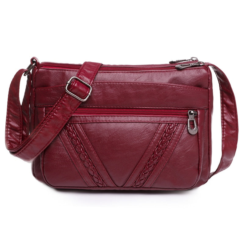High Quality Soft Leather Women's Handbags Shoulder Crossbody Bags for Women 2022 Ladies Fashion Messenger Bag Bolsas Feminina
