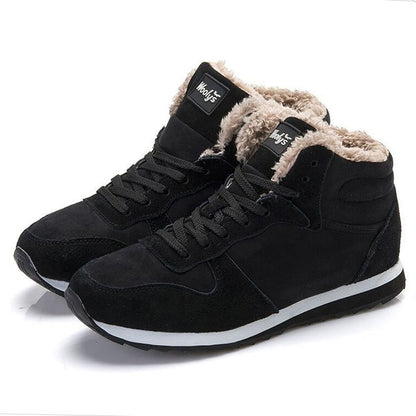 Men Shoes Winter Sneakers Suede Leather Tenis Trainers Mans Footwear Warm Winter Shoes Basket Homme Mens Shoes Casual Plus Size