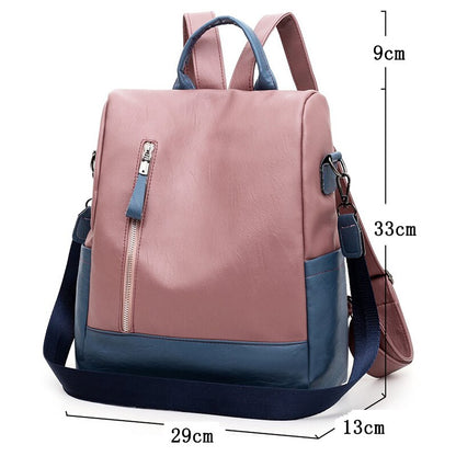 2022 New women backpack high quality leather backpack anti-theft travel backpack multifunction shoulder bags school bags mochila