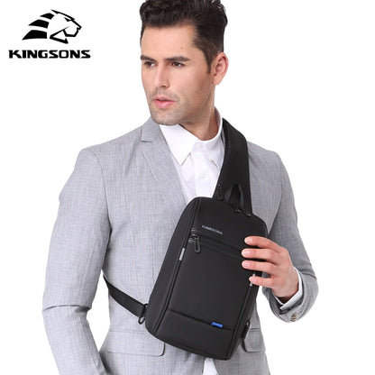 Kingsons Hot Chest Bag  New Anti-thief Crossbody Bag Water Repellent Shoulder Bags 10 Inch Ipad Fashion Bags