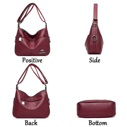 New Fashion Soft Leather bags women shoulder Bags Luxury Handbags Women Bag Designer Crossbody Bags for Women 2019 Messenger Bag