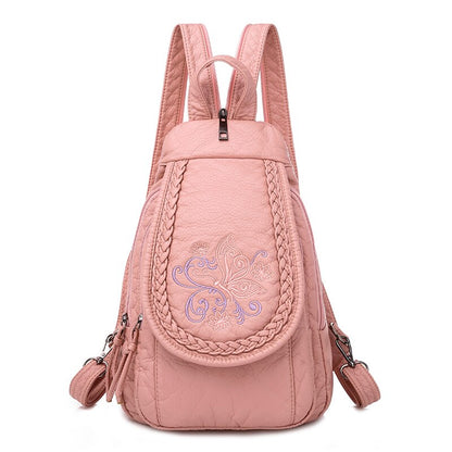 High Quality Soft PU Leather Backpack Women Small Chest Bags Fashion School Bag Casual Shoulder Bags for Women 2021 New Mochila