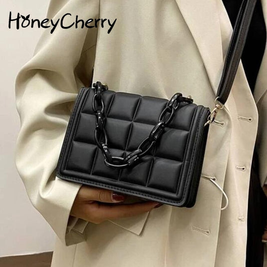 Honeycherry Geo Embossed Flap Crossbody Bag mini  handbags for women purses mini crossbody bag