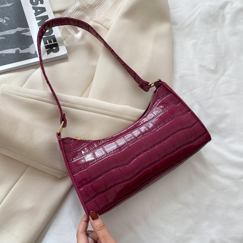 Fashion Exquisite Shopping Bag Retro Casual Women Totes Shoulder Bags Female Leather Solid Color Chain Handbag for Women 2022