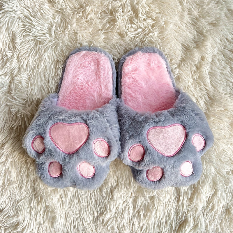 Cute Cartoon Alpaca House Women Fur Slippers Winter Warm Plush Parent-Child Floor Slides Indoor Bedroom Girls Fluffy Slippes