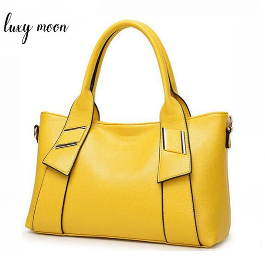 Yellow Handbag Women Bag PU Leather Blue Hand Bag Black Famous Brand women messenger bag Luxury Designer bolsa feminina  W805