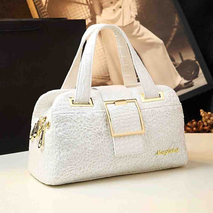 Fashion Elegant Madam Handbag Crocodile Pattern with Lattice Luxury Women Shoulder Tote Bag Multiple Zipper Ladies Bag 2023 New