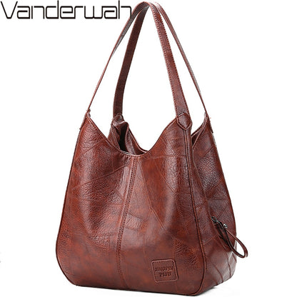 Vintage Leather luxury handbags women bags designer bags famous brand women bags Large Capacity Tote Bags for women sac A Main
