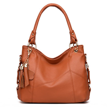 Valenkuci Women Messenger Bags For Women Leather Handbag Crossbody Bags Ladies Designer Shoulder Bag Tote Top-handle Bag Vintage