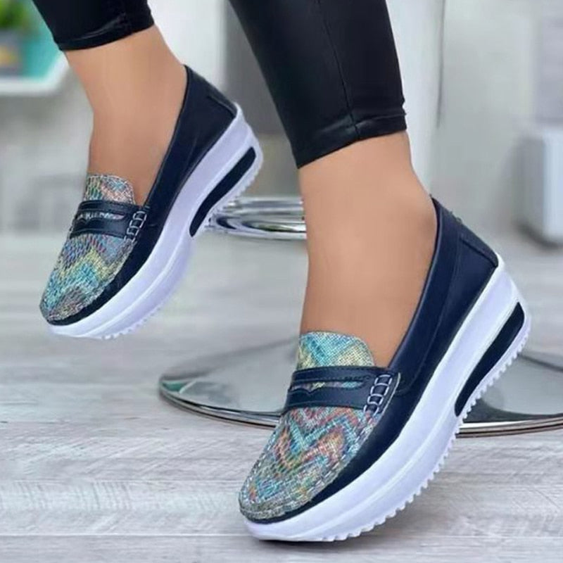 2022 Summer Women Shoes Round Toe Low Top Belt Buckle Shallow Female Shoe Fashion High Quality Mixed Color Breathable Lady Shoe