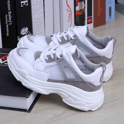 Women Sneakers Mesh Breathable Platform Wedge Heels Shoes Summer Sports Flats Shoes Zapatillas Deportivas Mujer