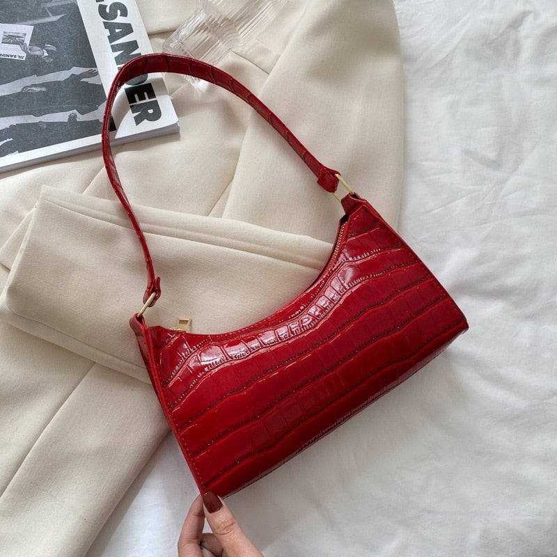 Fashion Exquisite Shopping Bag Retro Casual Women Totes Shoulder Bags Female Leather Solid Color Chain Handbag for Women 2022