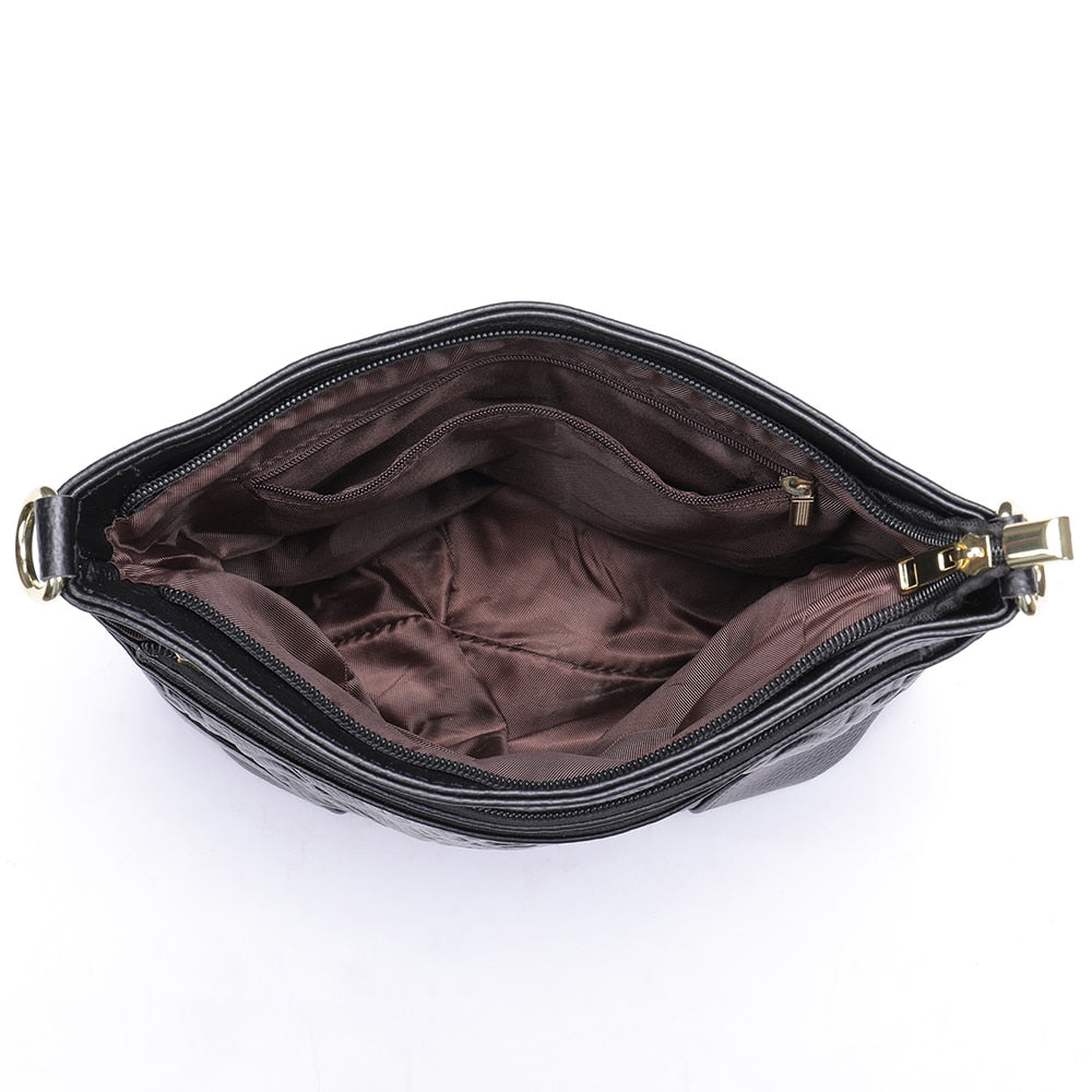 WESTAL Women's Shoulder Bag Genuine Leather Purse Black Crossnody Bags for Women Luxury Designer Woman Bags Flap bolsas 8363